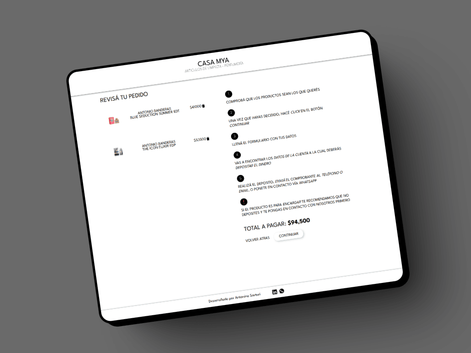 Detalle del proyecto Casa Mya