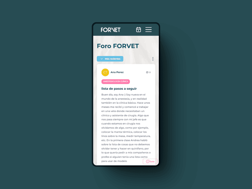 Detalle del proyecto Forvet Campus