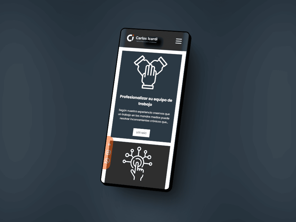 Detalle del proyecto Carlos Icardi Web