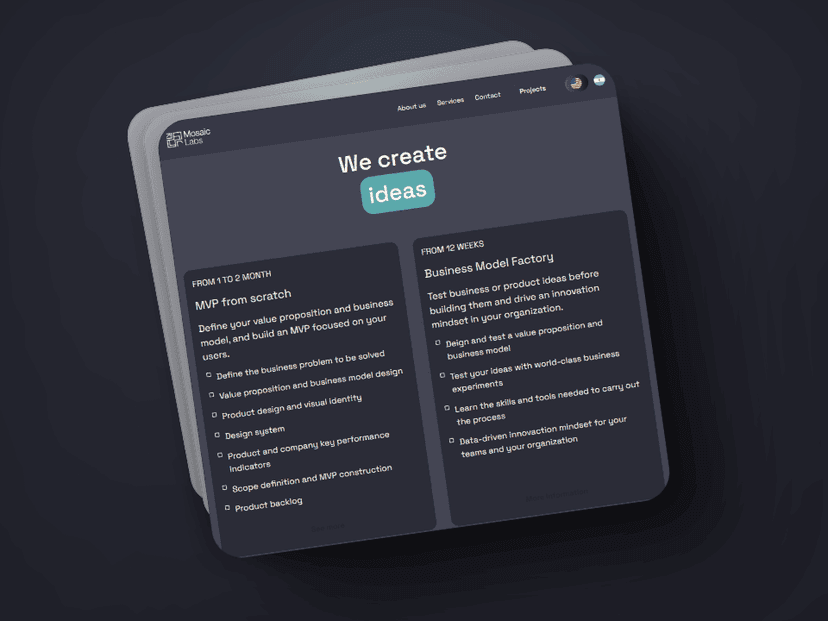 Detalle del proyecto Mosaic Labs